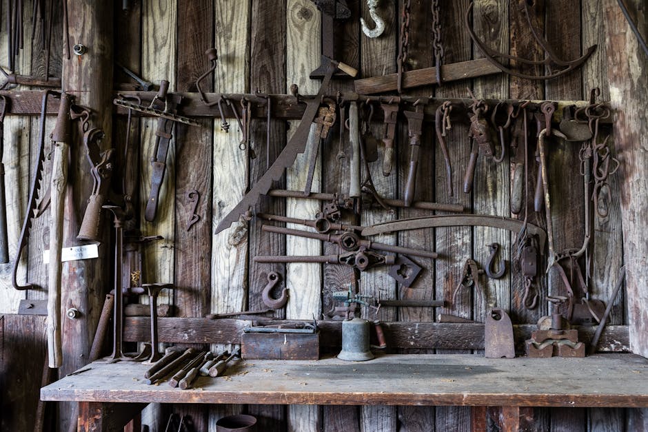 blacksmith tools shop rustic 162631